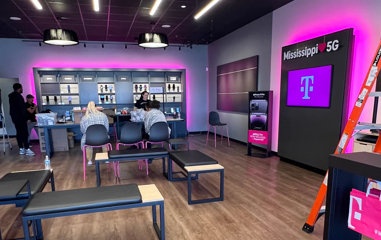 Same T-Mobile commercial interior after final post-construction clean